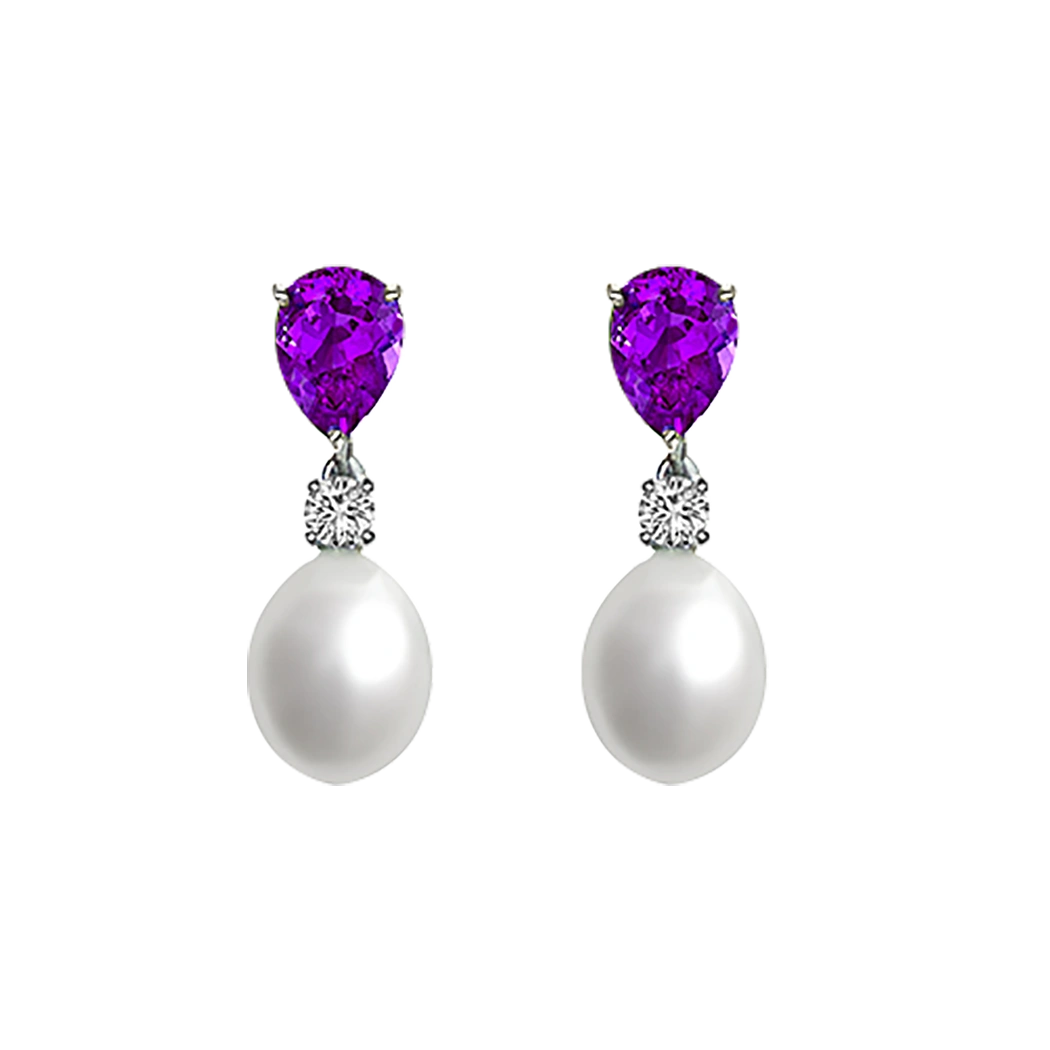 Amethyst Drop Earrings