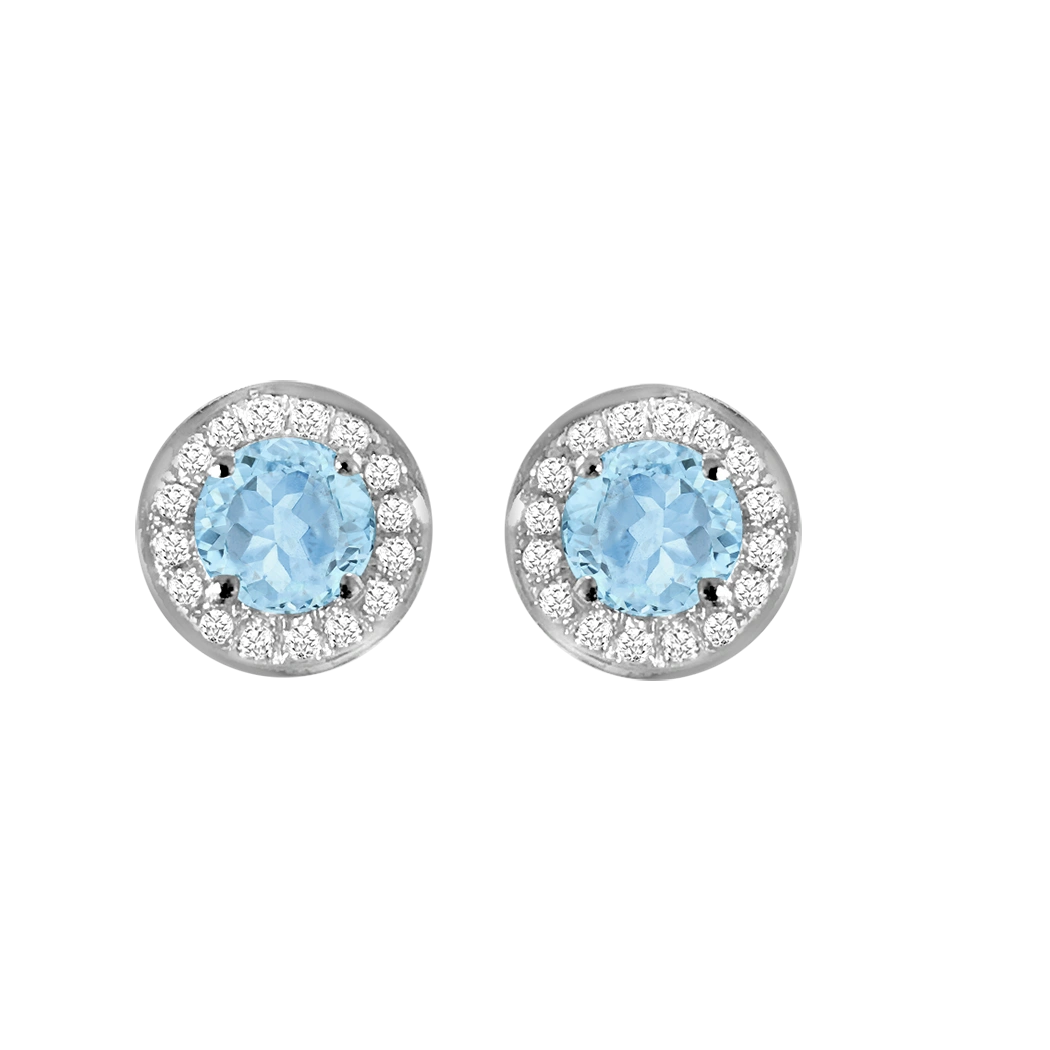 Aquamarine Ear-studs