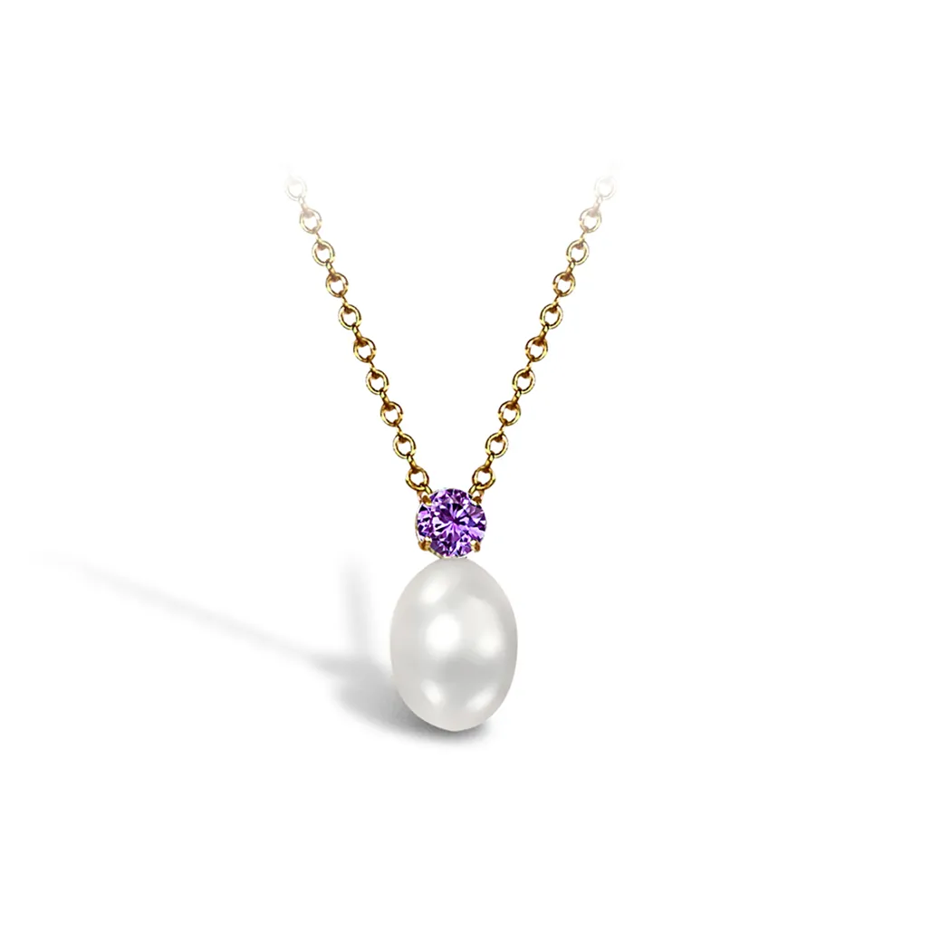 Pearl & Amethyst Pendant