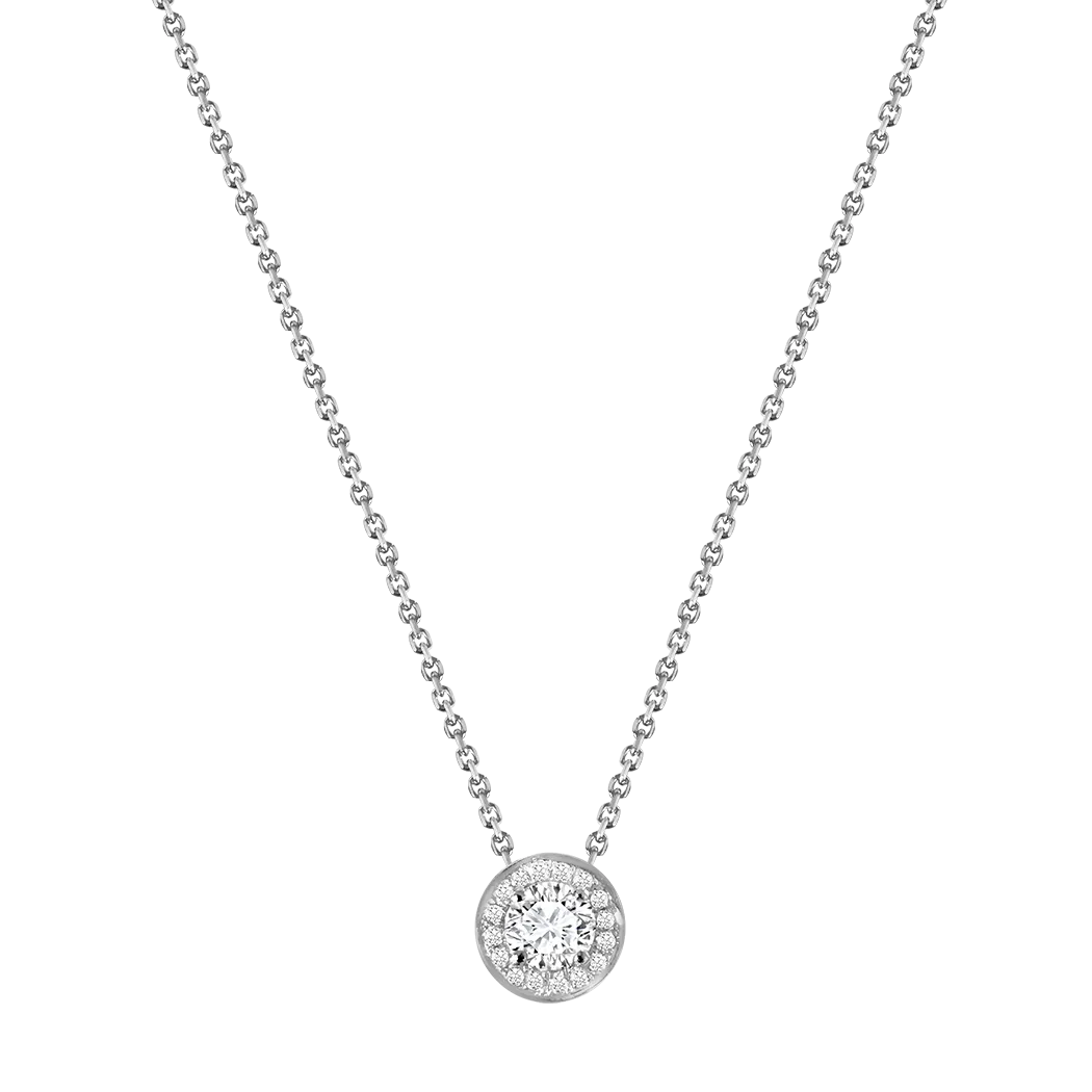 Halo Diamond Pendant