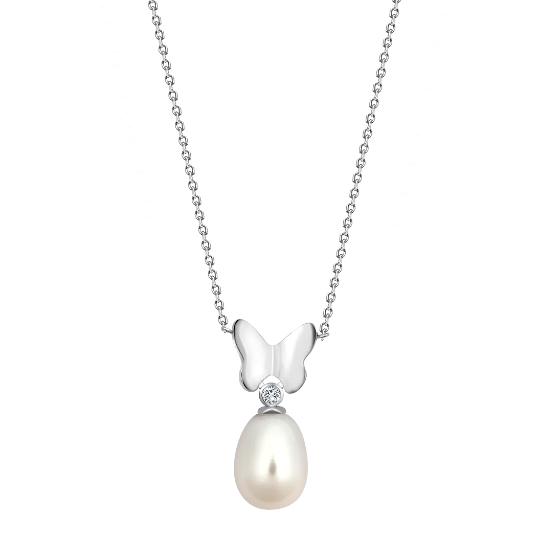 Butterfly Pearl Pendant
