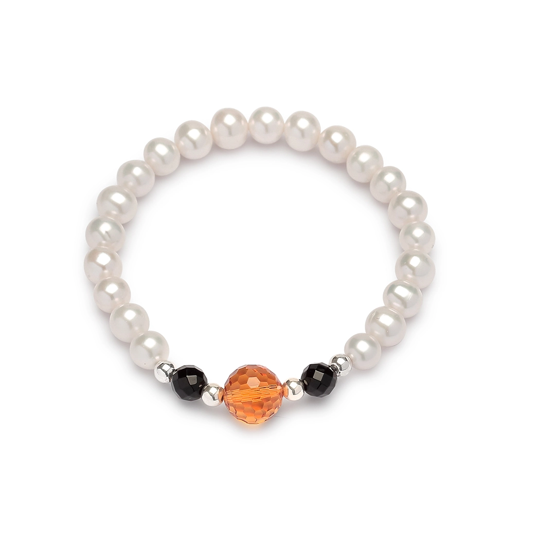 Citrine & Pearl Bracelet