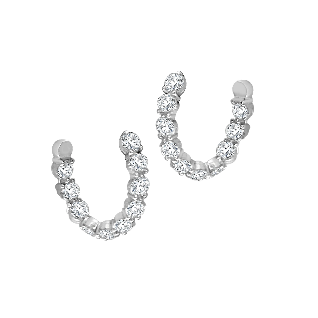 Diamond Hoop Earrings