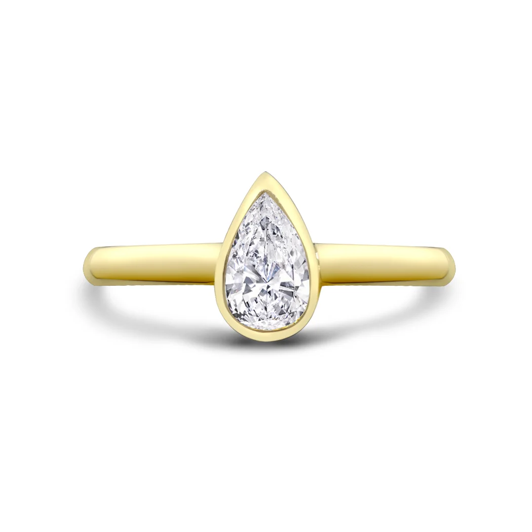 Pear-shaped Engagement Ring