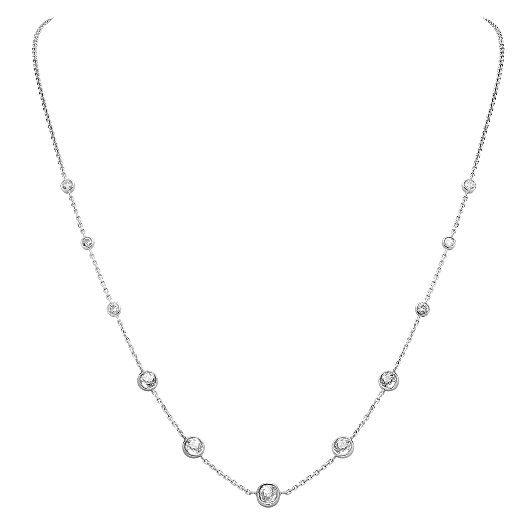 Old-cut Diamond Necklace