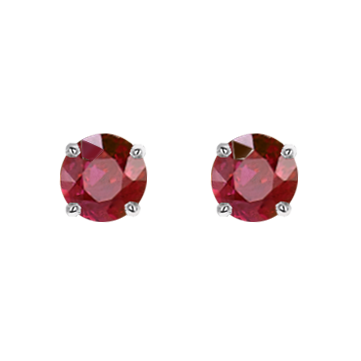 Ruby Stud Earrings
